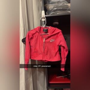 Nike toddler Vibrant Red Bomber Jacket